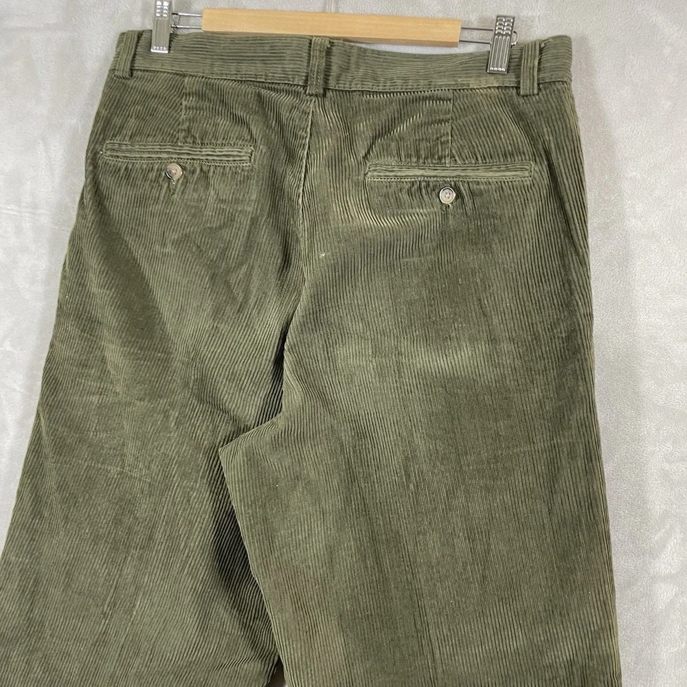 Vtg Y2K Double Pleated Corduroy Pants Mens 33x30 (fit 34x30) Baggy Old Navy 90s